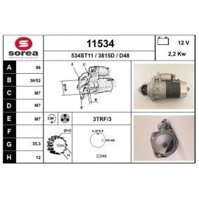 Köp Startmotor av EAI 11534 till det låga priset 2372,46 kr