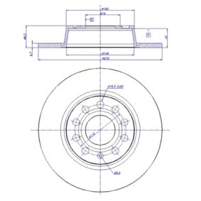 Bremsscheibe von JP GROUP