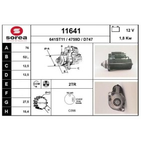 Köp Startmotor av EAI 11641 till det låga priset 1276,16 kr