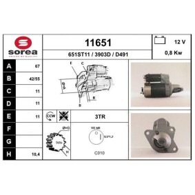 Köp Startmotor av EAI 11651 till det låga priset 1433,87 kr
