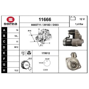 Köp Startmotor av EAI 11666 till det låga priset 1391,77 kr