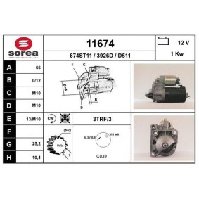 Köp Startmotor av EAI 11674 till det låga priset 1303,82 kr