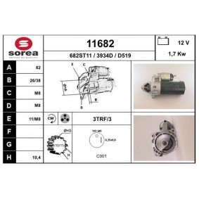 Köp Startmotor av EAI 11682 till det låga priset 1581,07 kr