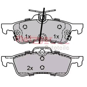 Acquista Kit pastiglie freni da METZGER 1170815 a buon mercato per soli 12,30 €