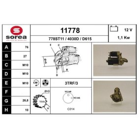 Köp Startmotor av EAI 11778 till det låga priset 1712,44 kr