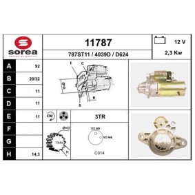 Köp Startmotor av EAI 11787 till det låga priset 2372,46 kr