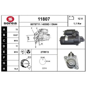 Köp Startmotor av EAI 11807 till det låga priset 1516,13 kr
