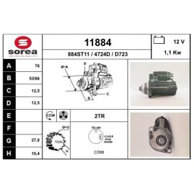 Köp Startmotor av EAI 11884 till det låga priset 2078,03 kr
