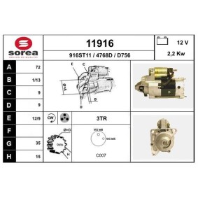 Köp Startmotor av EAI 11916 till det låga priset 2132,96 kr