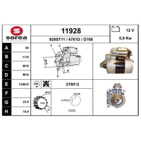 Köp Startmotor av EAI 11928 till det låga priset 1293,86 kr