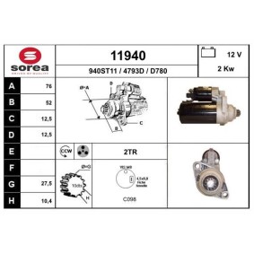 Köp Startmotor av EAI 11940 till det låga priset 2118,12 kr