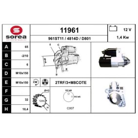 Köp Startmotor av EAI 11961 till det låga priset 1420,15 kr