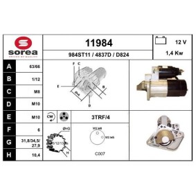 Köp Startmotor av EAI 11984 till det låga priset 1400,46 kr