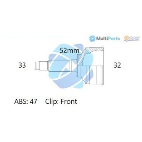 Comprar Juego de articulación, árbol de transmisión de ODM-MULTIPARTS 12-001783 a bajo precio de 55,48 €