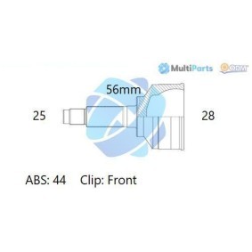 Comprar Juego de articulación, árbol de transmisión de ODM-MULTIPARTS 12-351768 a bajo precio de 44,76 €