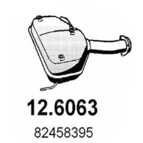 Mittelschalldämpfer 12.6063