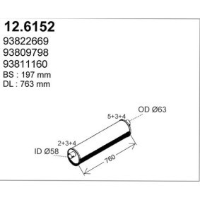 Mittelschalldämpfer 12.6152
