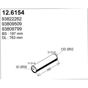 Mittelschalldämpfer 12.6154