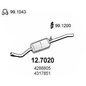 Endschalldämpfer 12.7020