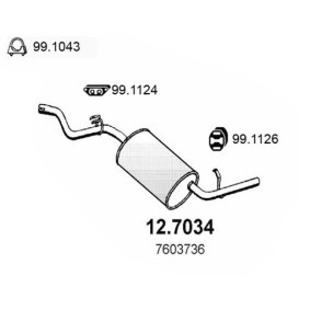 Endschalldämpfer 12.7034