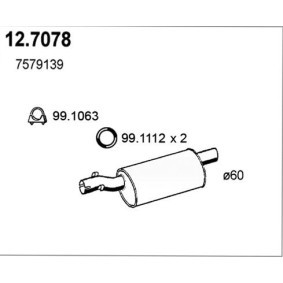 Endschalldämpfer von ASSO 12.7078