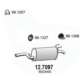 Endschalldämpfer 12.7097 von ASSO günstig für 147,56 € online kaufen