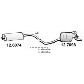 Endschalldämpfer 12.7098 von ASSO günstig für 122,40 € online kaufen