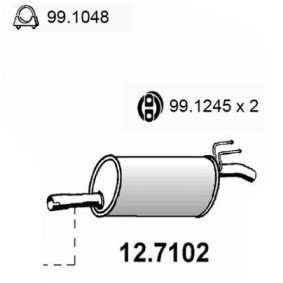 Endschalldämpfer 12.7102