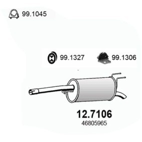 Endschalldämpfer 12.7106 von ASSO günstig für 134,57 € online kaufen