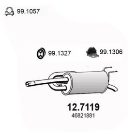 Endschalldämpfer 12.7119 von ASSO günstig für 175,16 € online kaufen