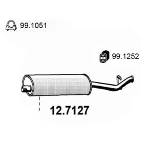 Endschalldämpfer 12.7127