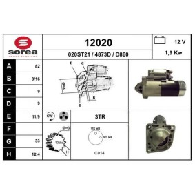 Köp Startmotor av EAI 12020 till det låga priset 2355,38 kr