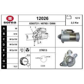 Köp Startmotor av EAI 12026 till det låga priset 2807,19 kr