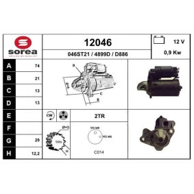 Köp Startmotor av EAI 12046 till det låga priset 1859,63 kr