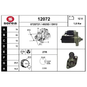 Köp Startmotor av EAI 12072 till det låga priset 1663,38 kr