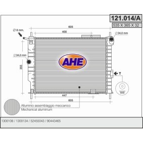 Acquista Radiatore motore da AHE 121.014/A a buon mercato per soli 75,13 €
