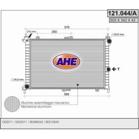Acquista Radiatore motore da AHE 121.044/A a buon mercato per soli 91,60 €