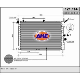 Acquista Radiatore motore da AHE 121.114 a buon mercato per soli 128,87 €