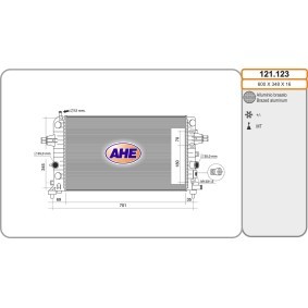 Acquista Radiatore motore da AHE 121.123 a buon mercato per soli 180,20 €