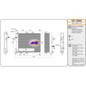 Acquista Radiatore motore da AHE 121.124/A a buon mercato per soli 118,88 €