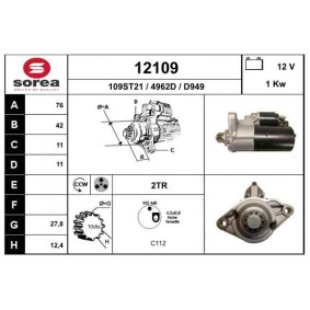 Köp Startmotor av EAI 12109 till det låga priset 1891,38 kr
