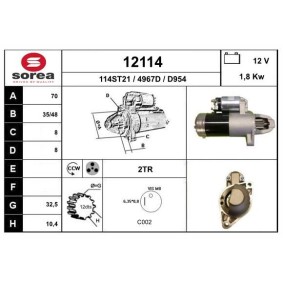 Köp Startmotor av EAI 12114 till det låga priset 2559,85 kr