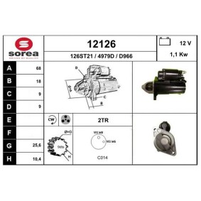 Köp Startmotor av EAI 12126 till det låga priset 2384,89 kr