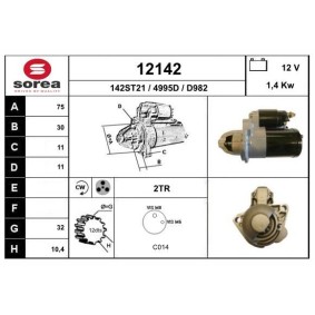 Köp Startmotor av EAI 12142 till det låga priset 2842,89 kr
