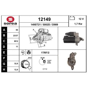 Köp Startmotor av EAI 12149 till det låga priset 2434,60 kr