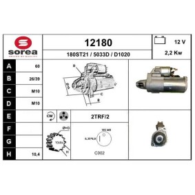 Köp Startmotor av EAI 12180 till det låga priset 2502,43 kr