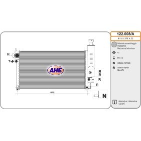 Achetez des Radiateur du moteur AHE 122.008/A à prix pour 141,79 €