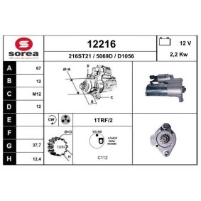 Köp Startmotor av EAI 12216 till det låga priset 3112,88 kr