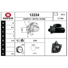 Köp Startmotor av EAI 12224 till det låga priset 2562,79 kr