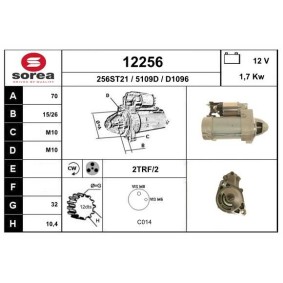 Köp Startmotor av EAI 12256 till det låga priset 2557,13 kr